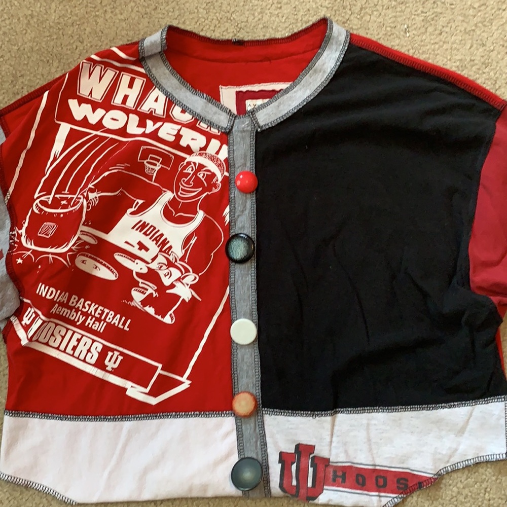 Vintage Indiana University homemade game shirt
